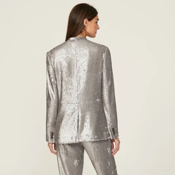RTR AllSaints Leigh Sequin Blazer - size 2 - Picture 2 of 7